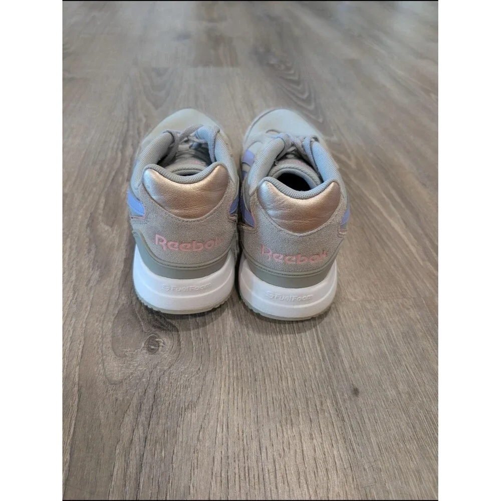 Reebok GL 1000 Grey Suede Pastel Pink Blue Retro Heritage Lifestyle Sneakers